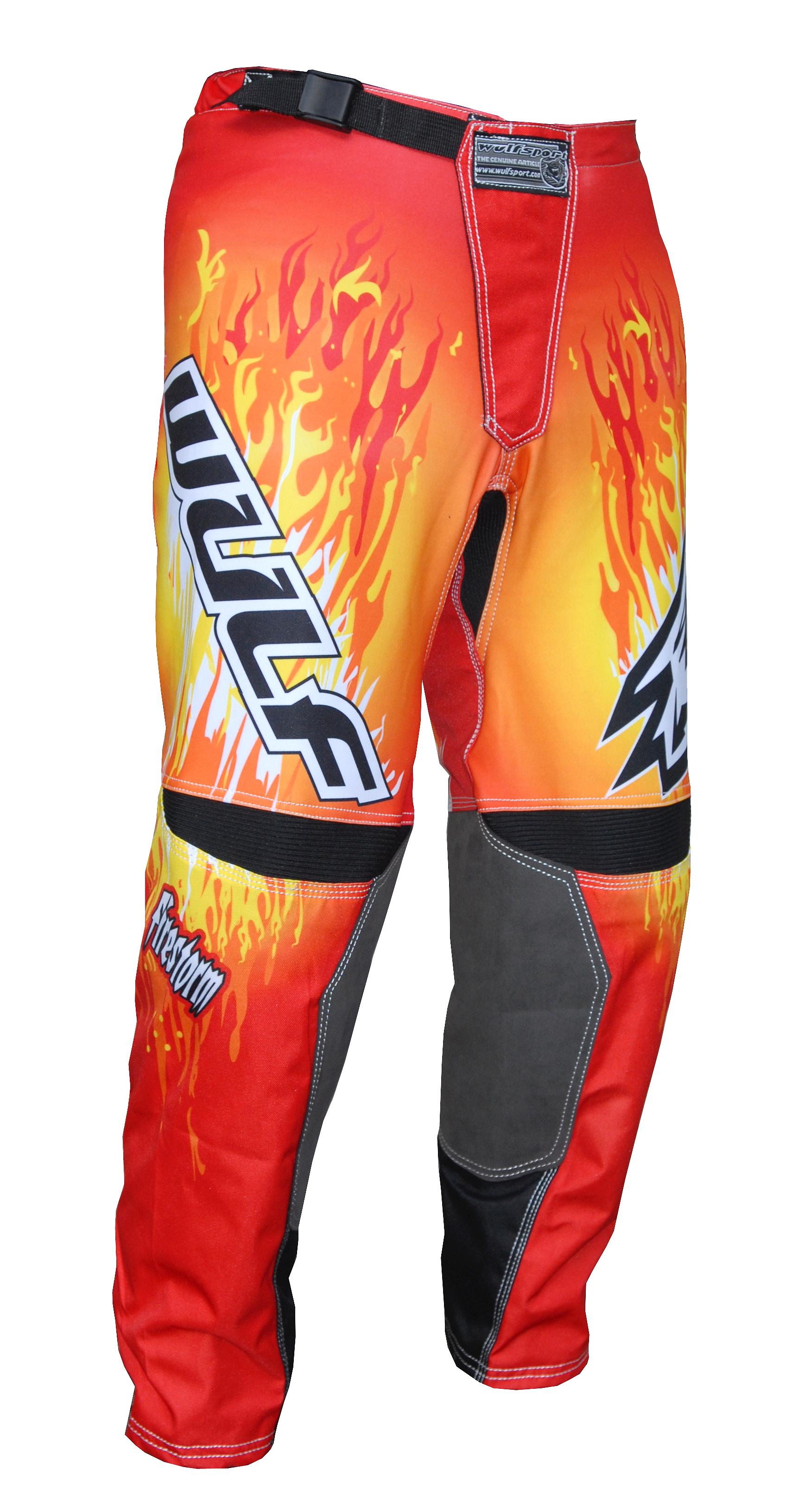 Wulfsport firestorm Kinder Race Shirt 11-13 Orange Moto Cross BMX Motorrad Quad 