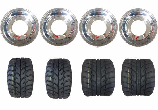 Alu Komplettrdersatz Silver Dream + Maxxis Spearz 195/225 Reifen Teilegutachten Adly Beeline Online