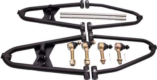LQ-Racing A-Arms VERSTRKT 3+3 Zoll +15cm Farbe schwarz f. Quad ATV Suzuki LTZ 400 -09