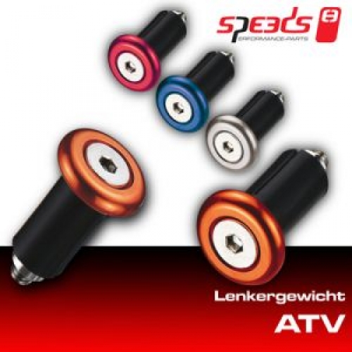 SPEEDS Lenkergewichte fr Quad / ATV in verschiedenen Farben - Farbe: rot