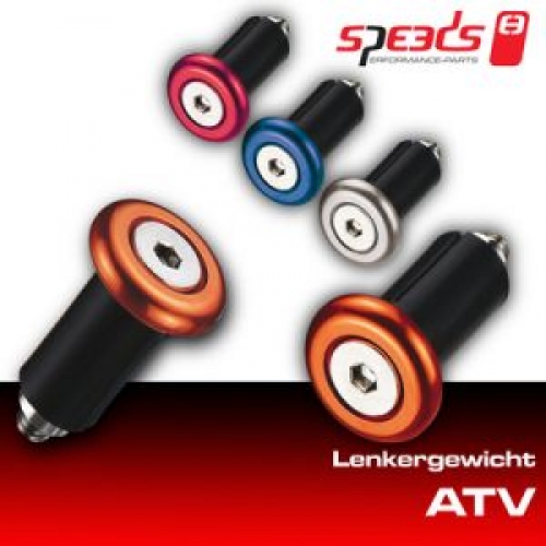 SPEEDS Lenkergewichte fr Quad / ATV in verschiedenen Farben - Farbe: rot