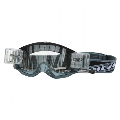 Wulfsport Schutz / Crossbrille Typ Shade Racerpack mit Roll Off Farbe grau