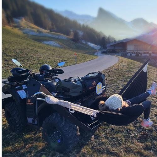 SwingAway Heck-Hängemattenhalterung für ATV / UTV Anhängerkupplungssystem 2 Zoll  