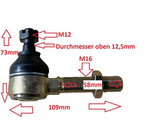 LQ-Racing Ersatzteil 1x Traggelenk M12 / M16 fr unten A-Arm WAA-185 Suzuki LTZ 400