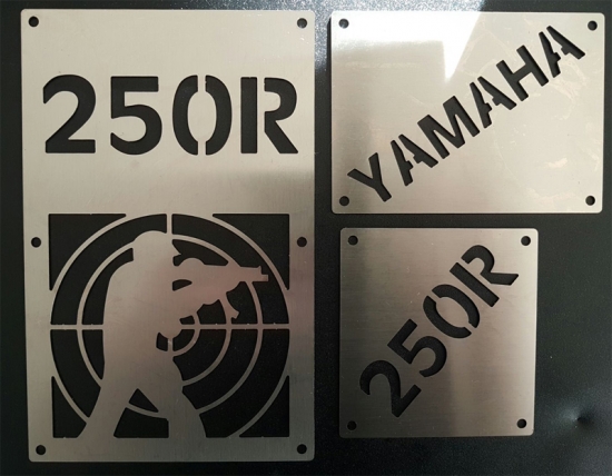 LQ Racing Warnschilder Ersatz Fadenkreuz Yamaha YFM 250R