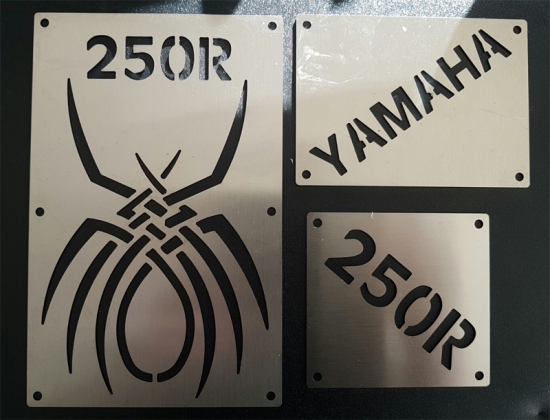 LQ Racing Warnschilder Ersatz Spinne Yamaha YFM 250R