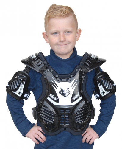 Wulfsport Kinder Brustpanzer Cub Tabard Gre 8 - 13 Jahre Farbe schwarz